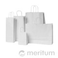 Torba papierowa biała  kraft 32x16x38/US/150szt